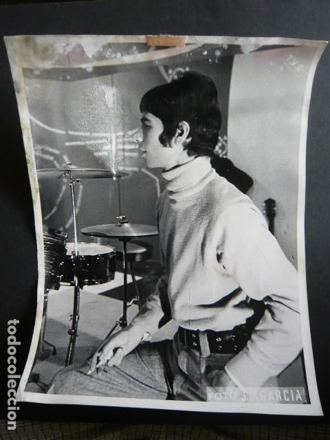 Photos of Singers: LOS ANGELES CONJUNTO MUSICAL ANTIGUA FOTOGRAFIA ORIGINAL 18 X 24 CM