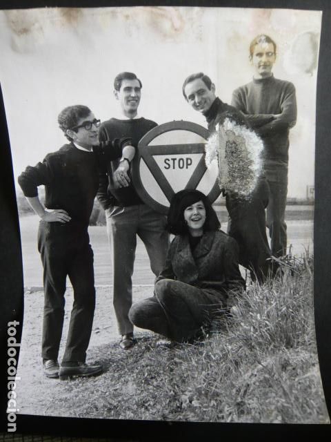 Photos de Chanteurs et Chanteuses: LOS STOP CONJUNTO MUSICAL ANTIGUA FOTOGRAFIA ORIGINAL 18 X 24 CM