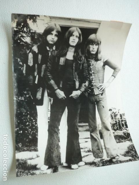 Fotos von Musikern: EMERSON LAKE & PALMER CONJUNTO MUSICAL ANTIGUA FOTOGRAFIA ORIGINAL 18 X 24 CM