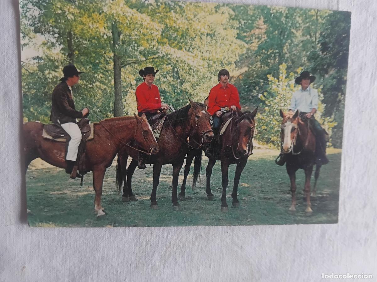 Photos of Singers: POSTAL THE BEATLES A CABALLO. OSCARCOLOR 1965