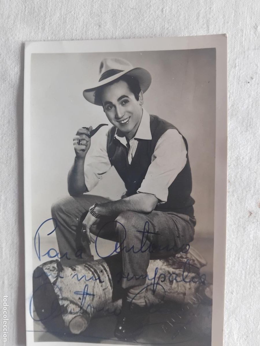 Fotos de cantantes: FOTOGRAFIA DE ANTONIO AMAYA FIRMADA Y DEDICADA