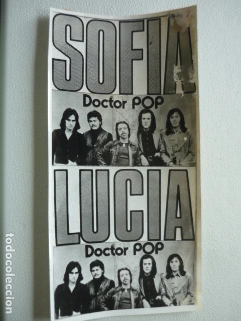 Fotos de cantantes: DOCTOR POP CONJUNTO MUSICAL ANTIGUA FOTOGRAFIA ORIGINAL 24 X 12 CM