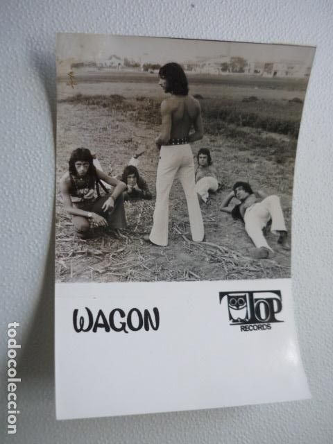 Photos de Chanteurs et Chanteuses: WAGON CONJUNTO MUSICAL ANTIGUA FOTOGRAFIA ORIGINAL 18 X 12 CM