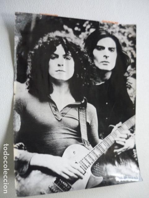 Photos of Singers: T. REX CONJUNTO MUSICAL ANTIGUA FOTOGRAFIA ORIGINAL 18 X 24 CM