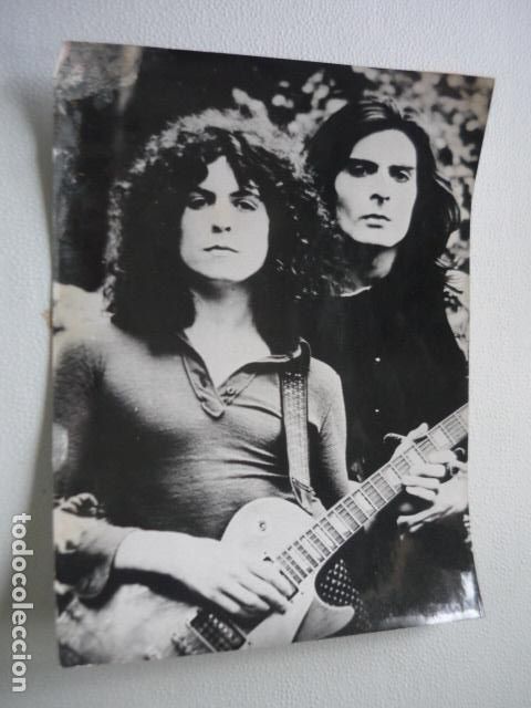 Photos of Singers: T. REX CONJUNTO MUSICAL ANTIGUA FOTOGRAFIA ORIGINAL 18 X 24 CM
