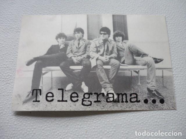 Fotos von Musikern: TELEGRAM CONJUNTO MUSICAL TARJETA DISCOGRAFICA TAMA&Ntilde;O POSTAL