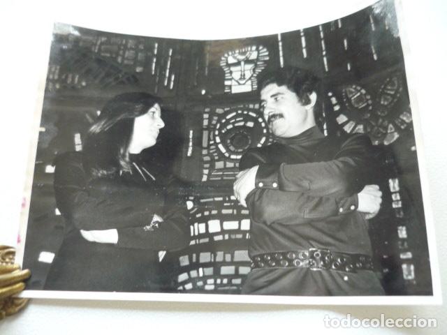 Photos de Chanteurs et Chanteuses: XUNTANZA DUO GALLEGO CONJUNTO MUSICAL ANTIGUA FOTOGRAFIA ORIGINAL 24 X 18 CM