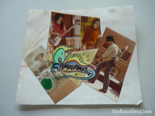Photos of Singers: CAMALEONES CONJUNTO MUSICAL ANTIGUA FOTOGRAFIA ORIGINAL COLLAGE 16 X 18 CM
