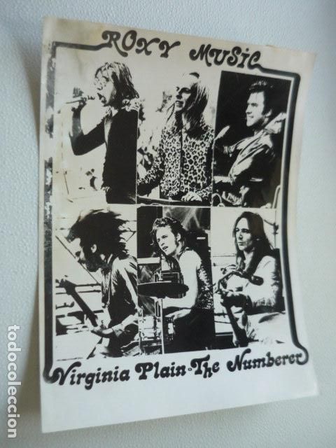 Fotos de cantantes: ROXY MUSIC CONJUNTO MUSICAL ANTIGUA FOTOGRAFIA ORIGINAL 18 X 24 CM