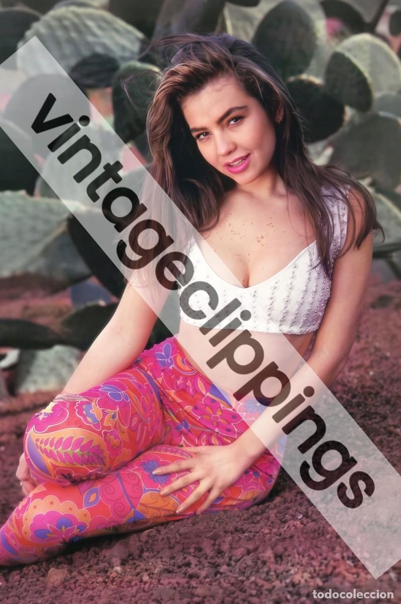 Fotos de cantantes: THALIA en Lanzarote Fotografia 1992 Foto cantante mexico pop