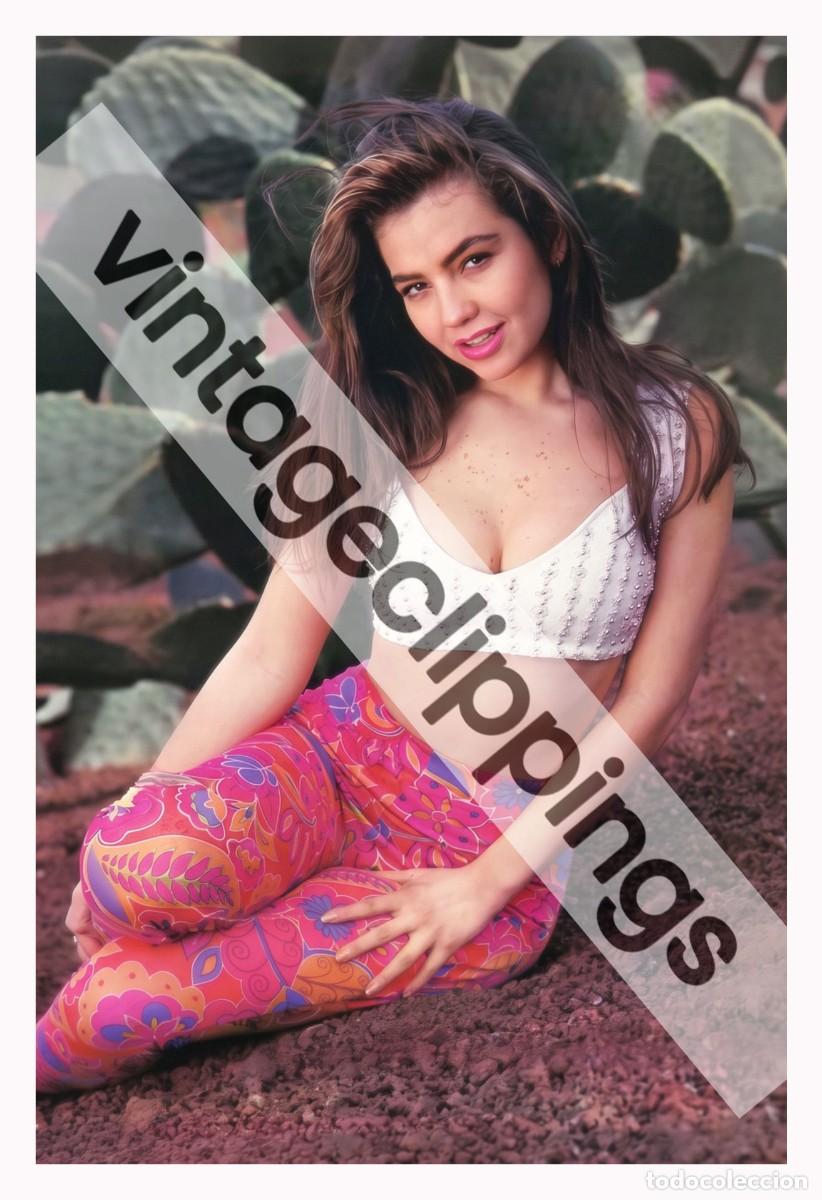 Fotos de Cantores: THALIA en Lanzarote Fotografia 1992 Foto cantante mexico pop