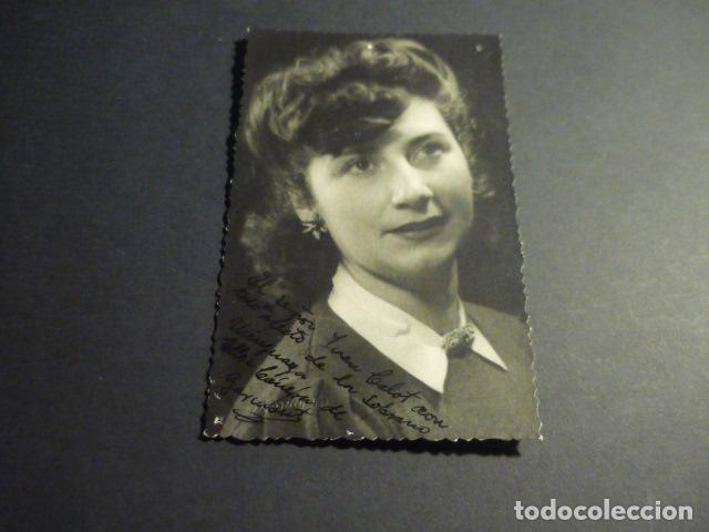 Photos de Chanteurs et Chanteuses: RETRATO DE SOPRANO URUGUAYA CON FIRMA AUTOGRAFA FOTOGRAFIA 9 X 13 CM