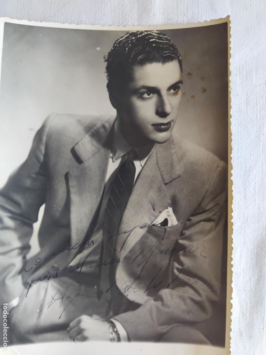 Fotos de cantantes: FOTOGRAFIA DE MIGUEL DE LOS REYES FIRMADA Y DEDICADA.