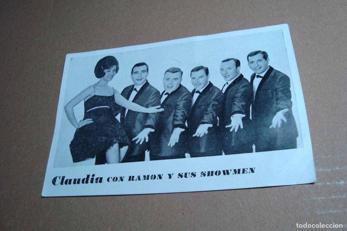 Fotos de cantantes: ANTIGUA POSTAL CLAUDIA CON RAMON Y SUS SHOWMEN. DISCOS HIXPAVOX