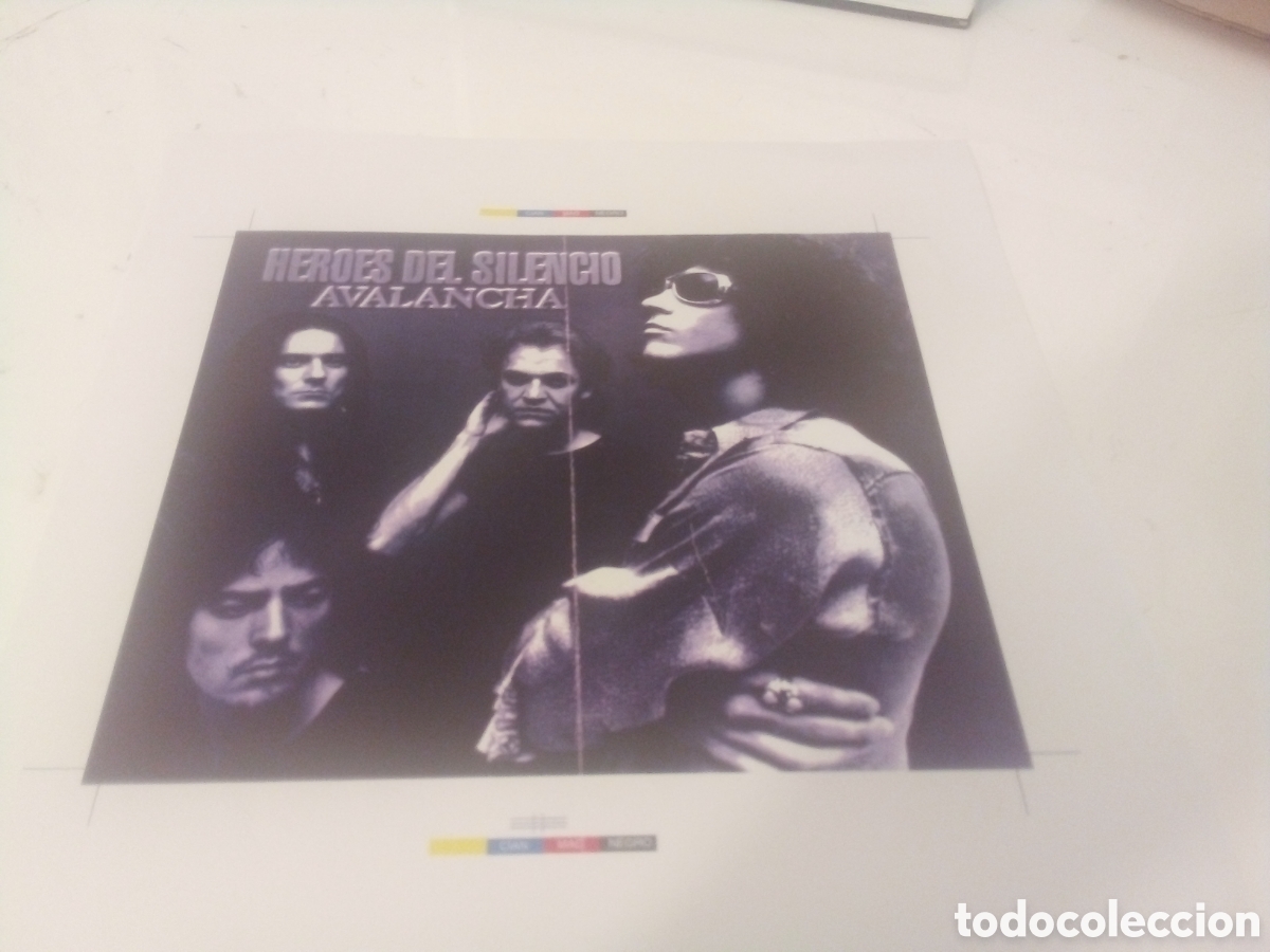 Fotos de cantantes: H&Eacute;ROES DEL SILENCIO boceto GENUINO Avalancha 1996 prueba del promotor