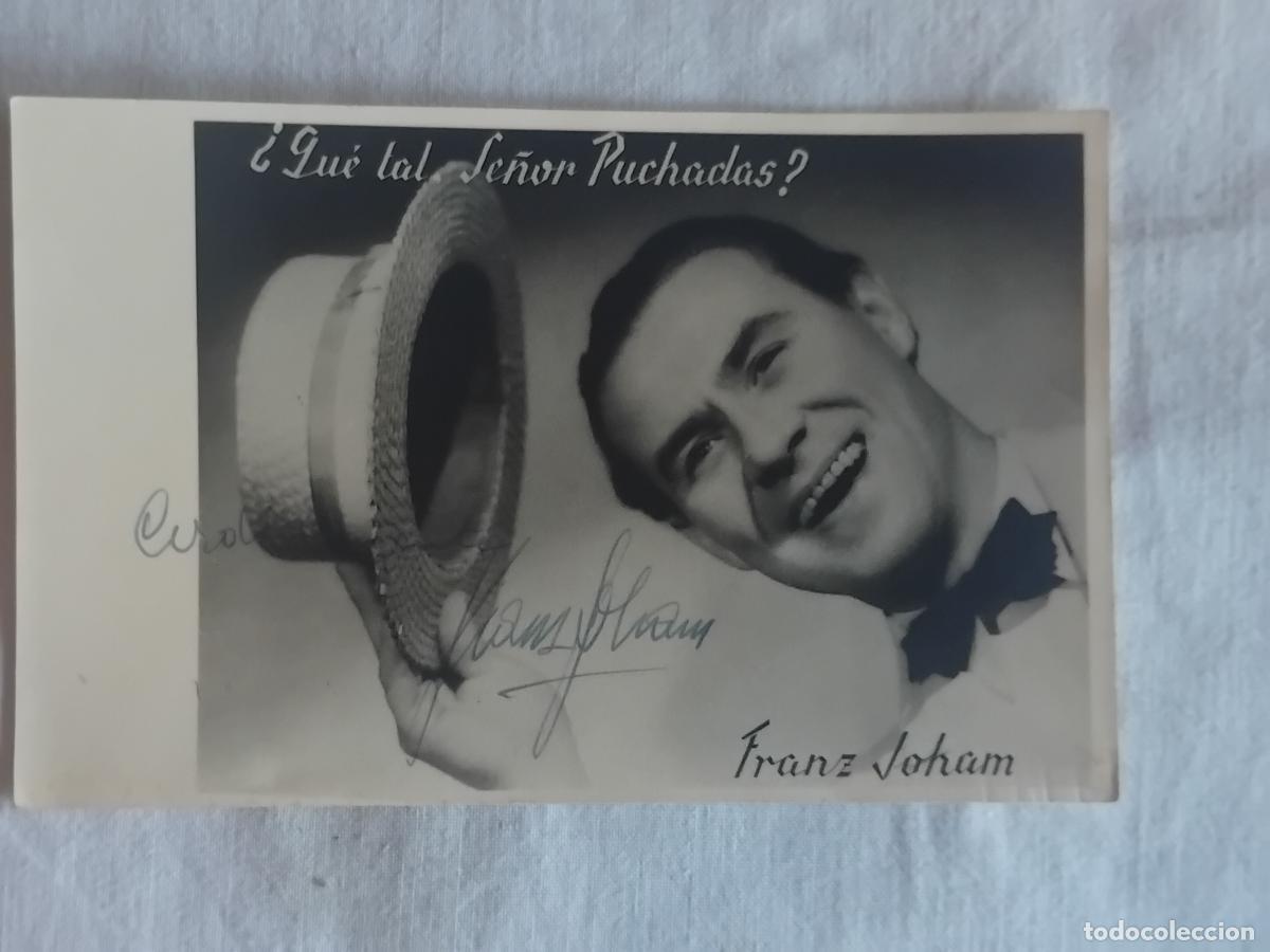 Fotos de cantantes: FOTOGRAFIA DE FRANZ JOHAM FIRMADA Y DEDICADA.