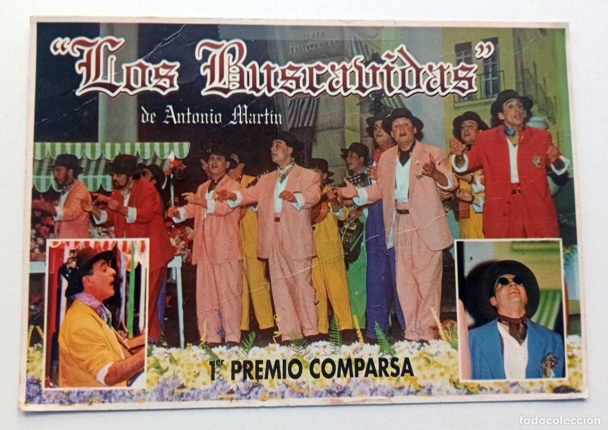Fotos de cantantes: POSTAL COMPARSA LOS BUSCAVIDAS DE ANTONIO MARTIN CARNAVAL DE CADIZ 1997
