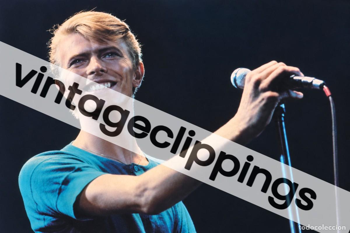 Fotos de cantantes: DAVID BOWIE Fotografia 20x30cm Gran Tama&ntilde;o Live 1978 Australia Photograph Poster Isolar foto