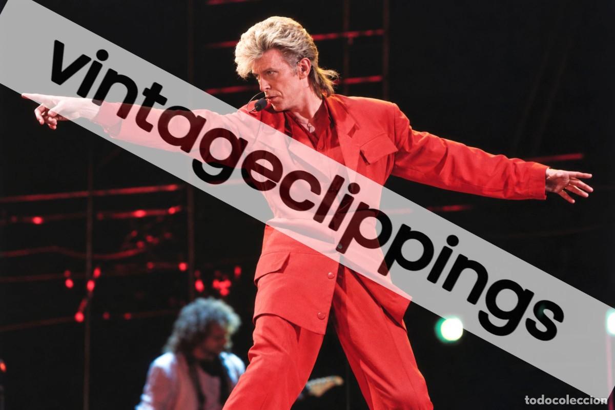 Fotos de cantantes: DAVID BOWIE Concierto Madrid 1987 Fotografia 10x15cm foto The Glass Spider Tour Vicente Calderon