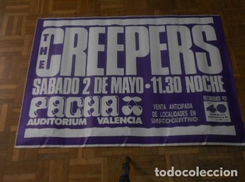 Fotos de cantantes: CREEPERS MARC RILEY CARTEL POSTER ORIGINAL1987 PACHA AUDITORIUM VALENCIA SPAIN BABYS ON FIRE
