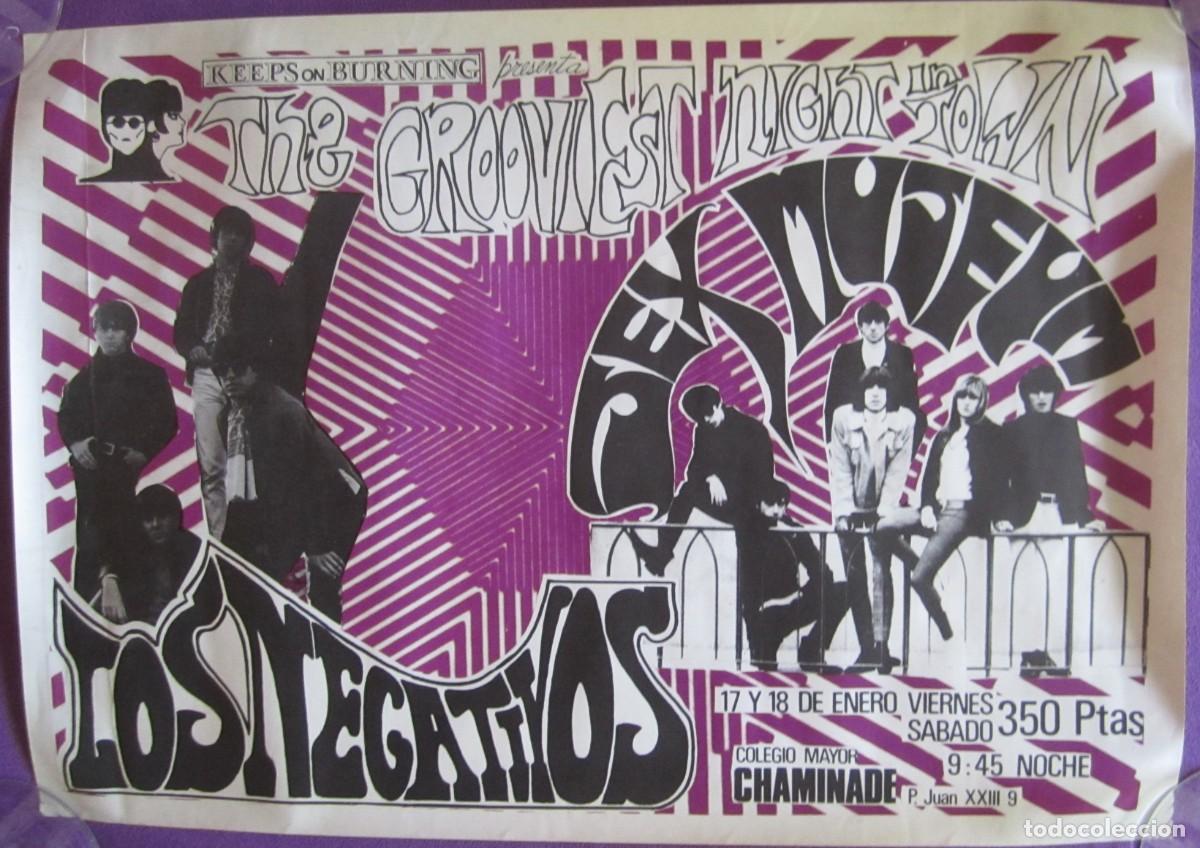 Fotos de cantantes: POSTER SEX MUSEUM + LOS NEGATIVOS. COLEGIO MAYOR CHAMINADE 1986. 29,00 x 41,00 Cm. ORIGINAL ESPA&Ntilde;A.