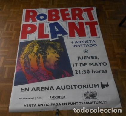 Fotos de cantantes: ROBERT PLANT CARTEL POSTER 90X130 CMS APROX ARENA AUDITORIUM VALENCIA SPIAN 1992