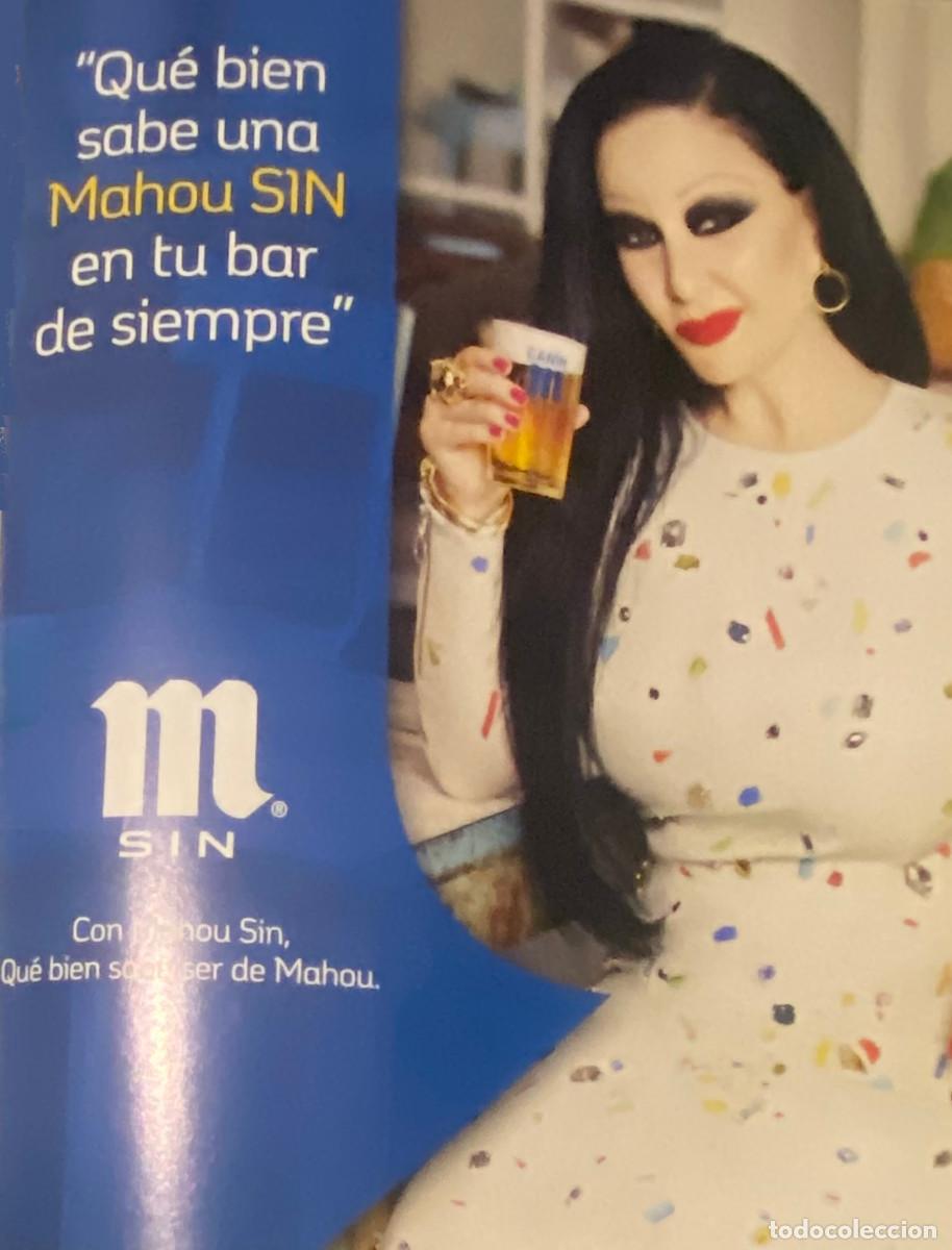 Fotos de cantantes: Publicidad de Mahou SIN, con la cantante Olvido Gara Alaska. P&aacute;gina de revista a&ntilde;o 2014, enmarcable.