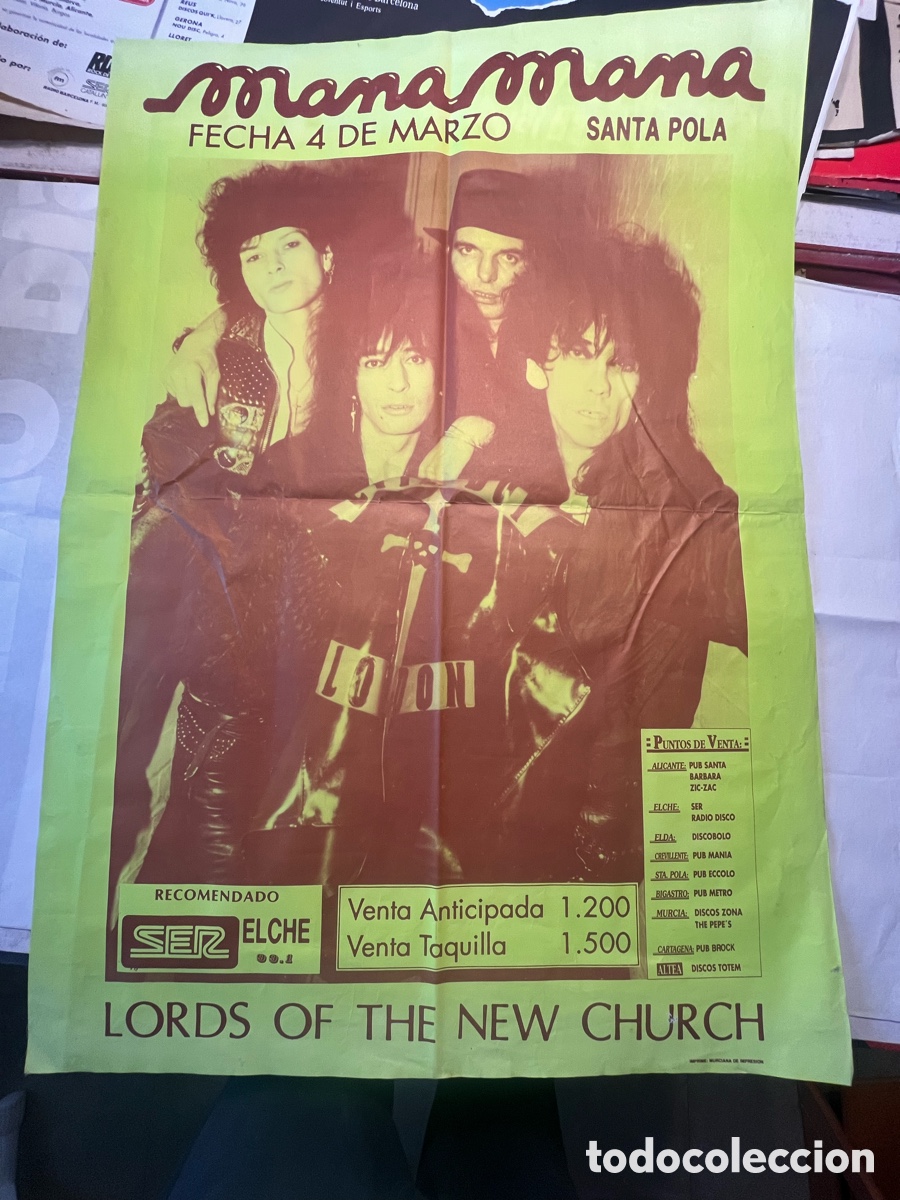 Fotos de cantantes: Cartel Lords of the New Church Santa Pola
