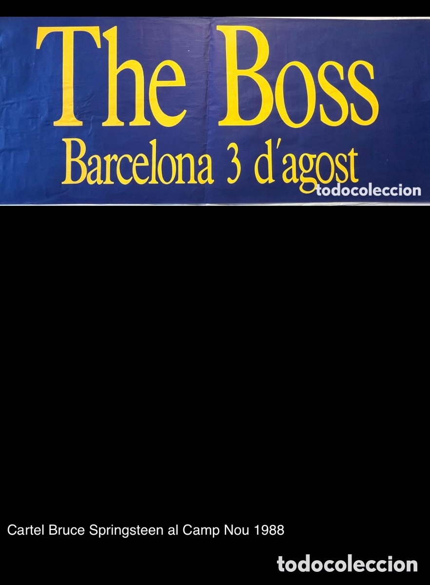 Fotos de cantantes: Cartel Bruce Springsteen al Camp Nou 1988