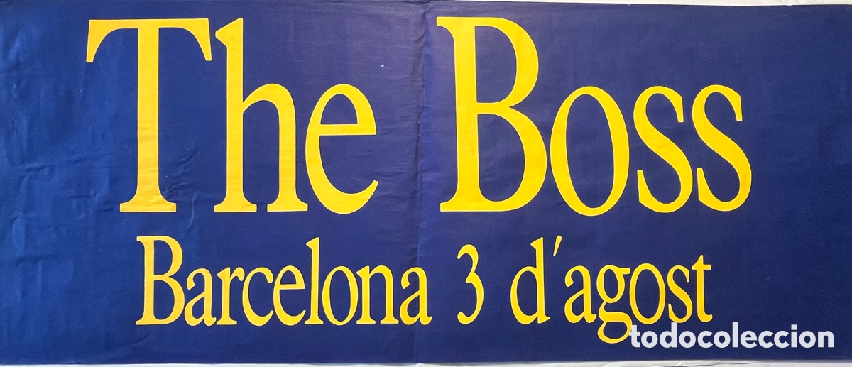 Fotos de cantantes: Cartel Bruce Springsteen al Camp Nou 1988