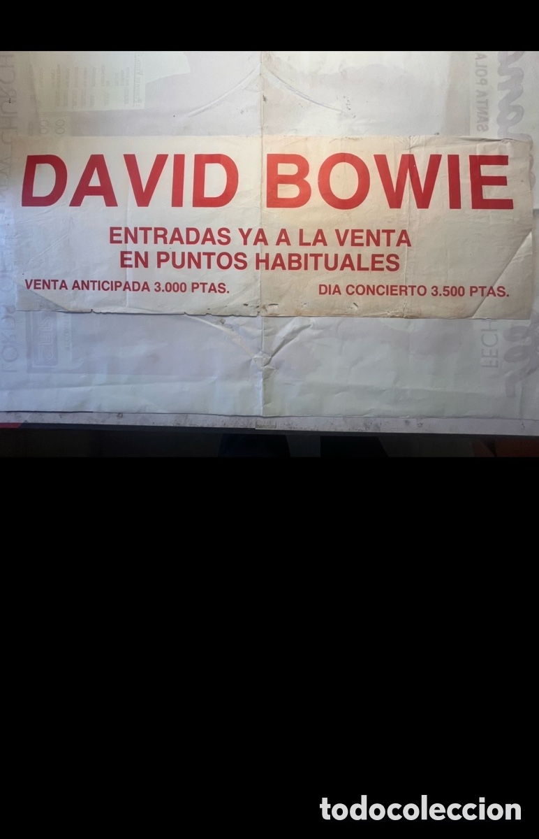 Fotos de cantantes: Poster David Bowie Barcelona 1987