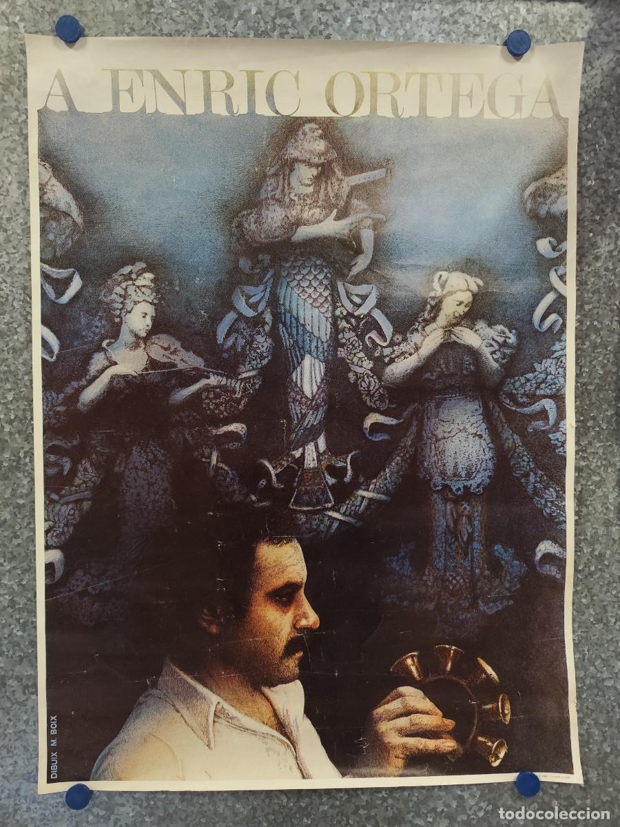 Fotos de cantantes: CARTEL MUSICA, A ENRIC ORTEGA, DE EL GRUPO AL TALL, DIBUJO DE MANUEL BOIX - A&Ntilde;O 1978