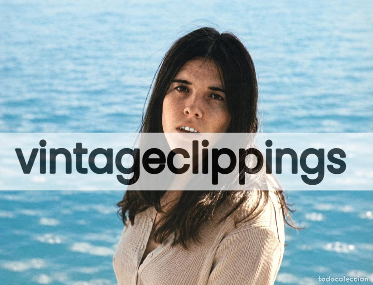 Fotos de cantantes: CECILIA Evangelina Sobredo Fotografia 1971 Foto 20x15 cantautora espa&ntilde;ola