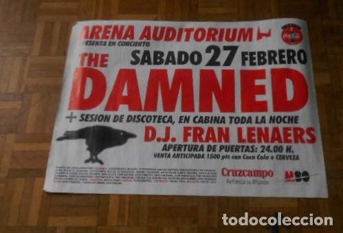 Fotos de cantantes: TGE DAMNNED CARTEL POSTER ORIGINAL 1998 ARENA VALENCIA AUDITORIUM VALENCIA SPAIN