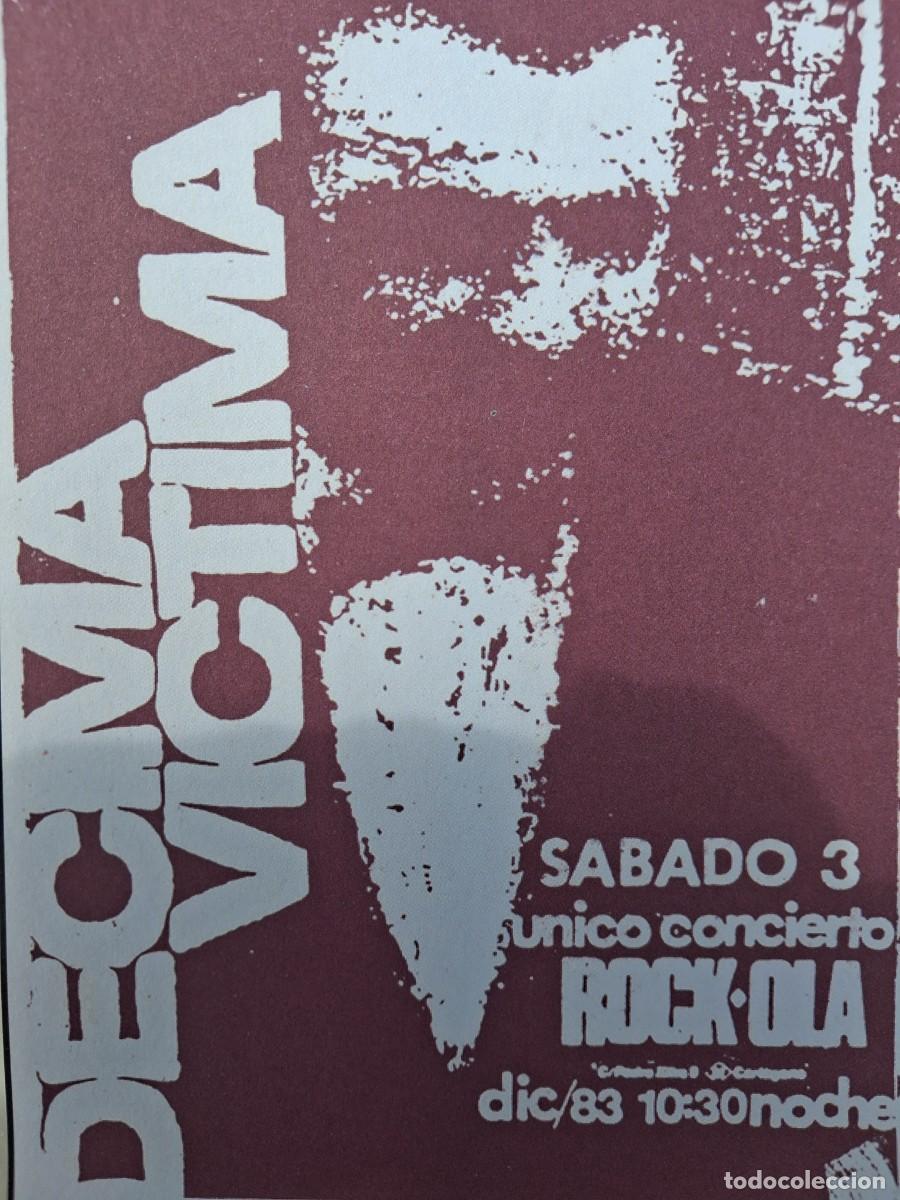 Fotos de cantantes: D&eacute;cima V&iacute;ctima - original reproducci&oacute;n promo d flyer - Munster Record - 18 por 12,50 cms