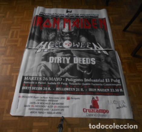 Fotos de cantantes: IRON MAIDEN POSTER CARTEL 1998 CARTEL DOBLE 2 POSTERS DE 70X100 CMS VALENCIA 1998 SPAIN