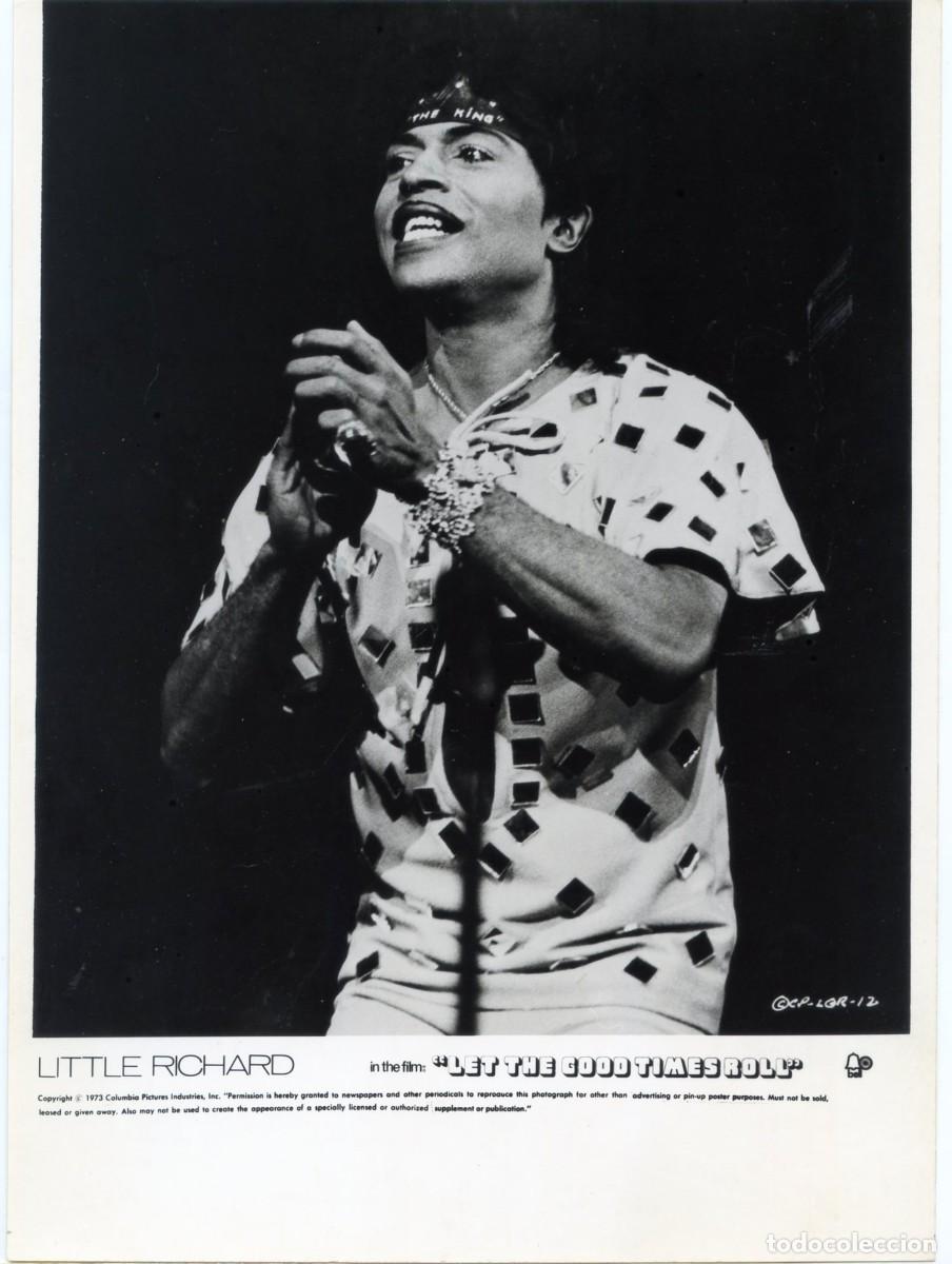 Fotos de cantantes: LITTLE RICHARD. Foto original del filme 'Let's the Good Time Rolls', 1973.