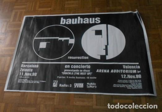 Fotos de cantantes: BAUHAUS CARTEL POSTER ORIGINAL 1998 ARENA VALENCIA AUDITORIUM SPAIN