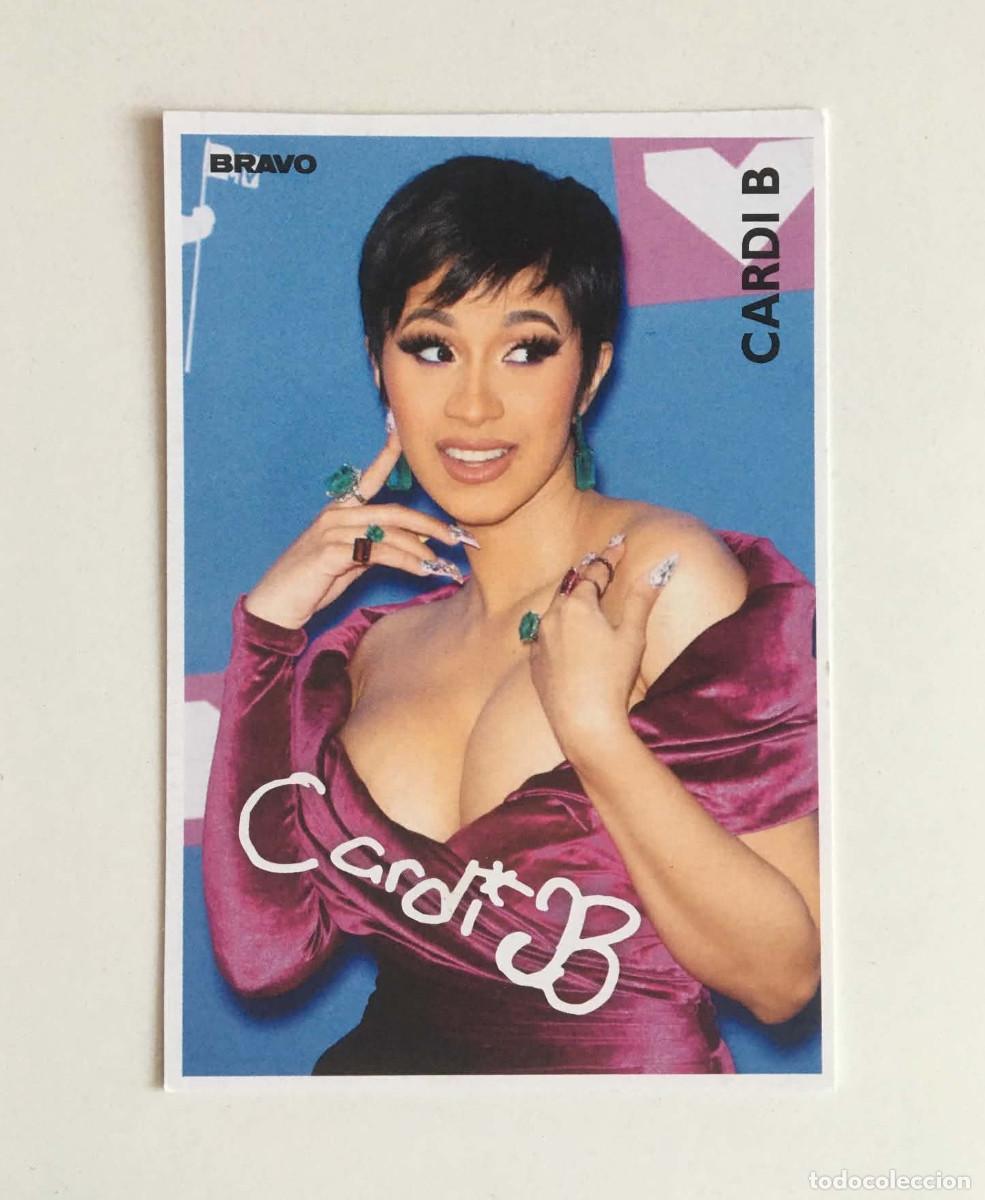 Fotos de cantantes: Cardi B / Jake Paul Double-Sided Trading Collectible Card Bravo Magazine Bulgaria 2018 Music Rookie