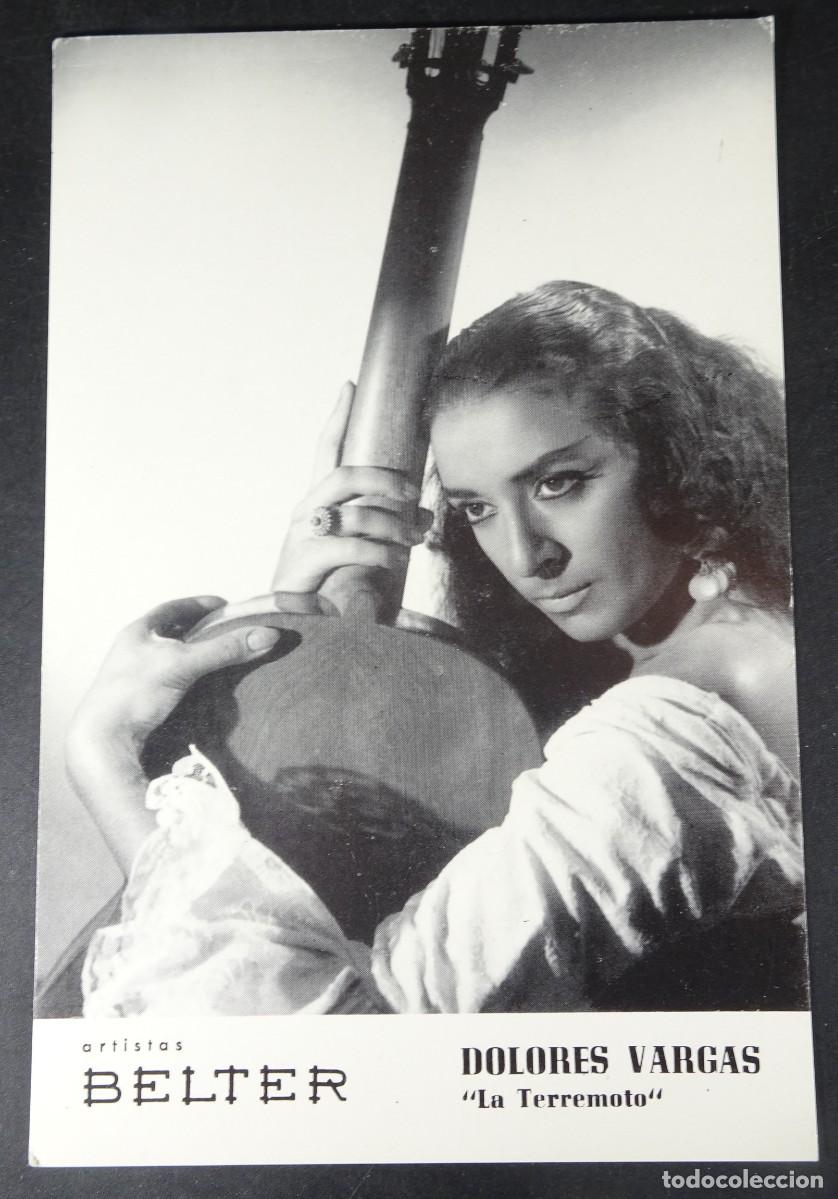 Fotos von Musikern: ANTIGUA POSTAL PROMOCIONAL ,DOLORES VARGAS &rdquo;LA TERREMOTO&rdquo;, BELTER , VER FOTOS
