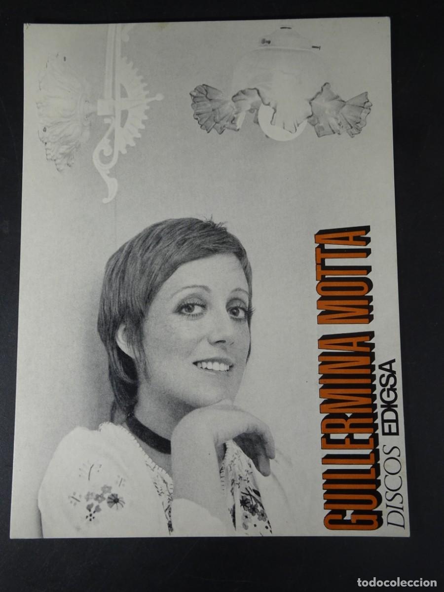 Fotos de Cantores: ANTIGUA POSTAL PROMOCIONAL GUILLERMINA MOTTA, EDIGSA, VER FOTOS