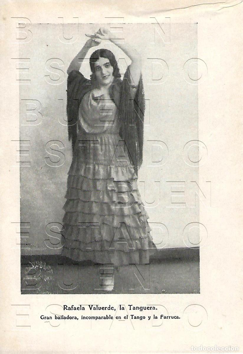 Fotos de cantantes: RAFAELA VALVERDE LA TANGUERA BAILAORA FLAMENCO CANTE JONDO LAMINA FOTOGRAFICA 16X11 M34