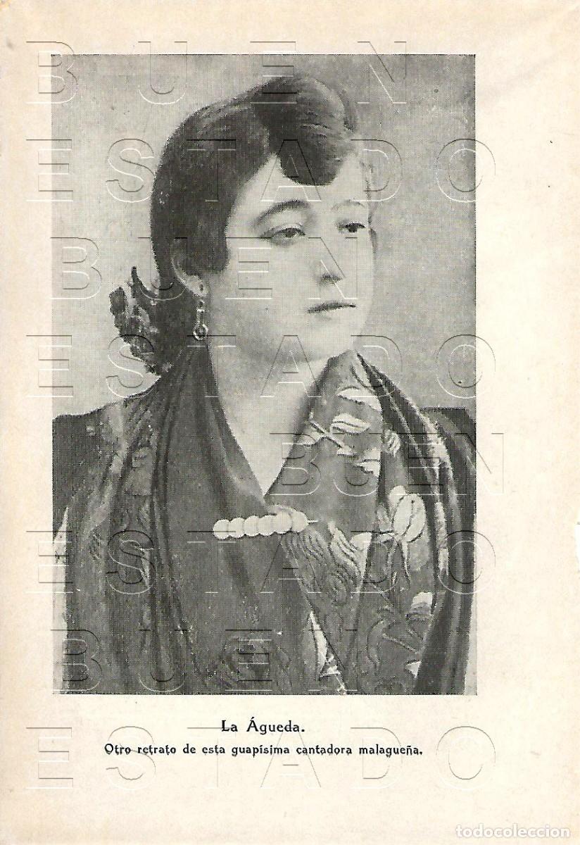 Fotos de cantantes: LA AGUEDA CANTAORA MALAGUE&Ntilde;A FLAMENCO CANTE JONDO LAMINA FOTOGRAFICA 16X11 M34