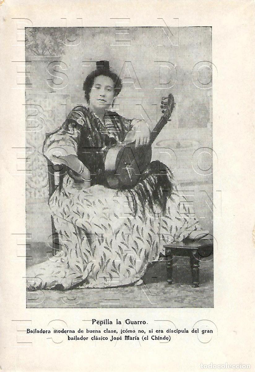 Fotos de cantantes: PEPILLA LA GUARRO BAILAORA FLAMENCO CANTE JONDO LAMINA FOTOGRAFICA 16X11 M34