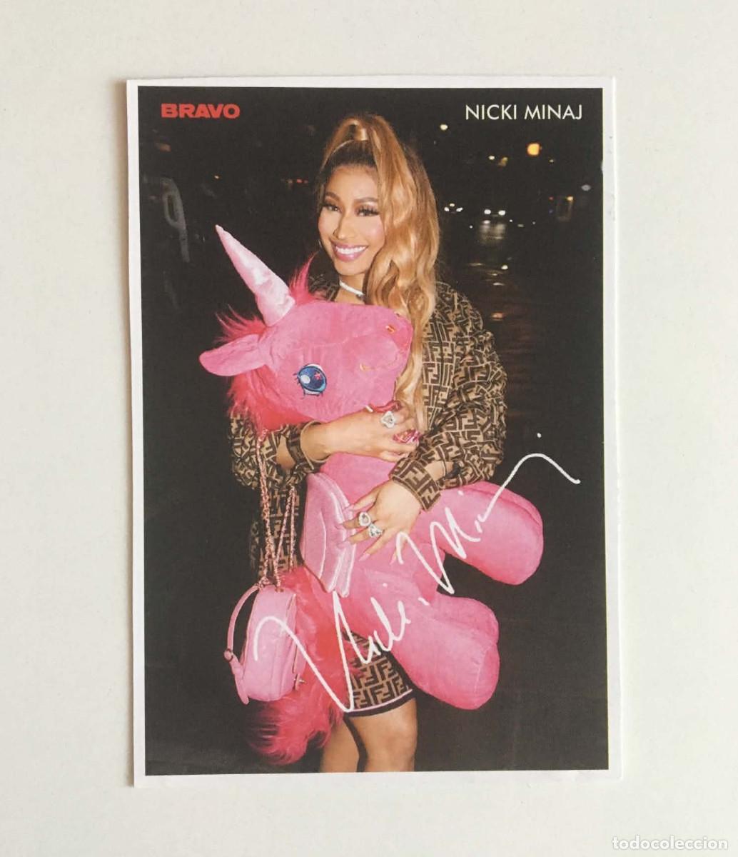 Fotos de cantantes: Nicki Minaj / Selena Gomez & J Balvin Collectible Card Rare - Bravo Magazine Bulgaria 2019 Music