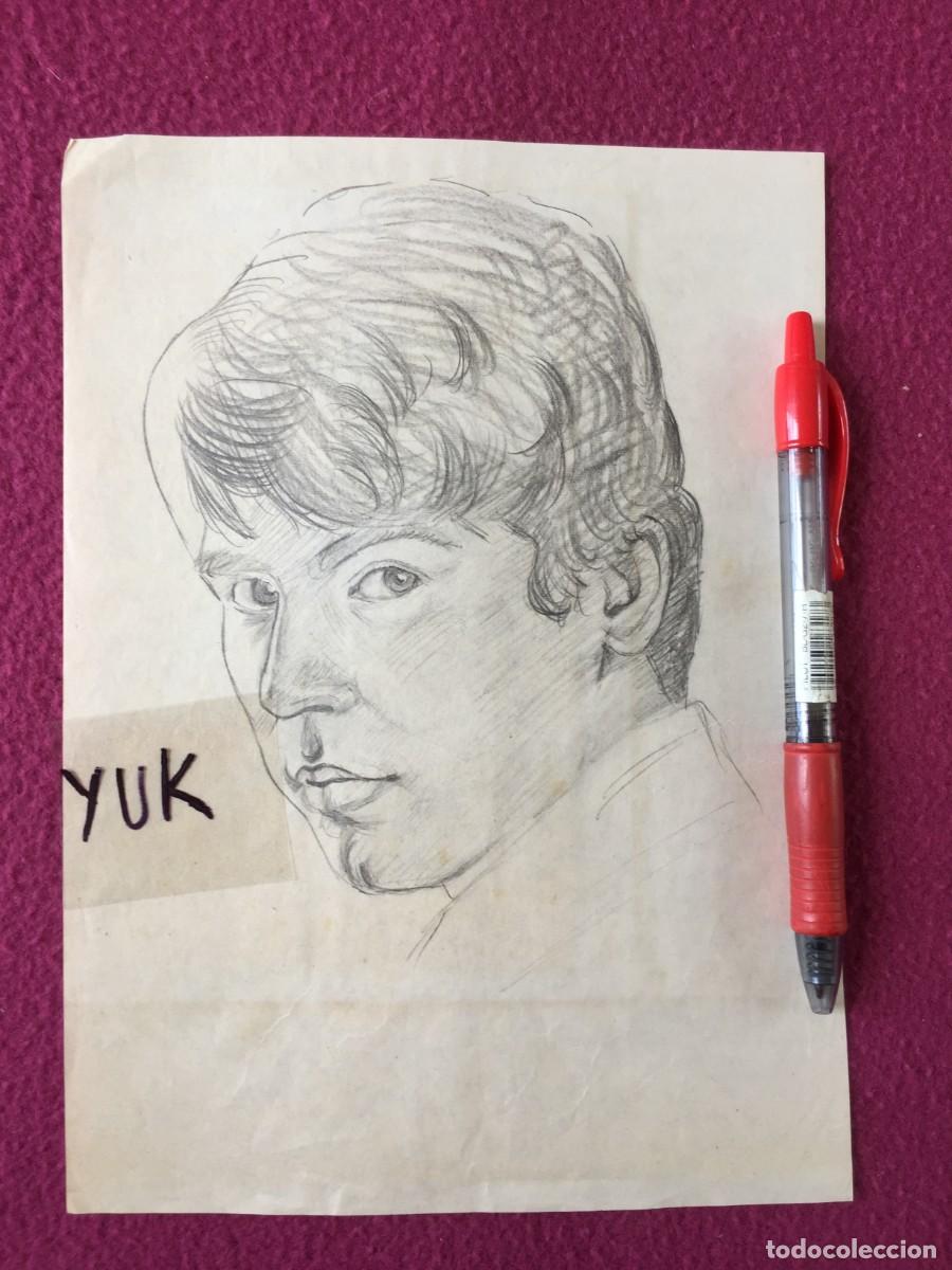 Fotos de cantantes: BONITO DIBUJO DEL CANTANTE RAPHAEL HECHO A MANO A LAPIZ EN LOS A&Ntilde;OS 60