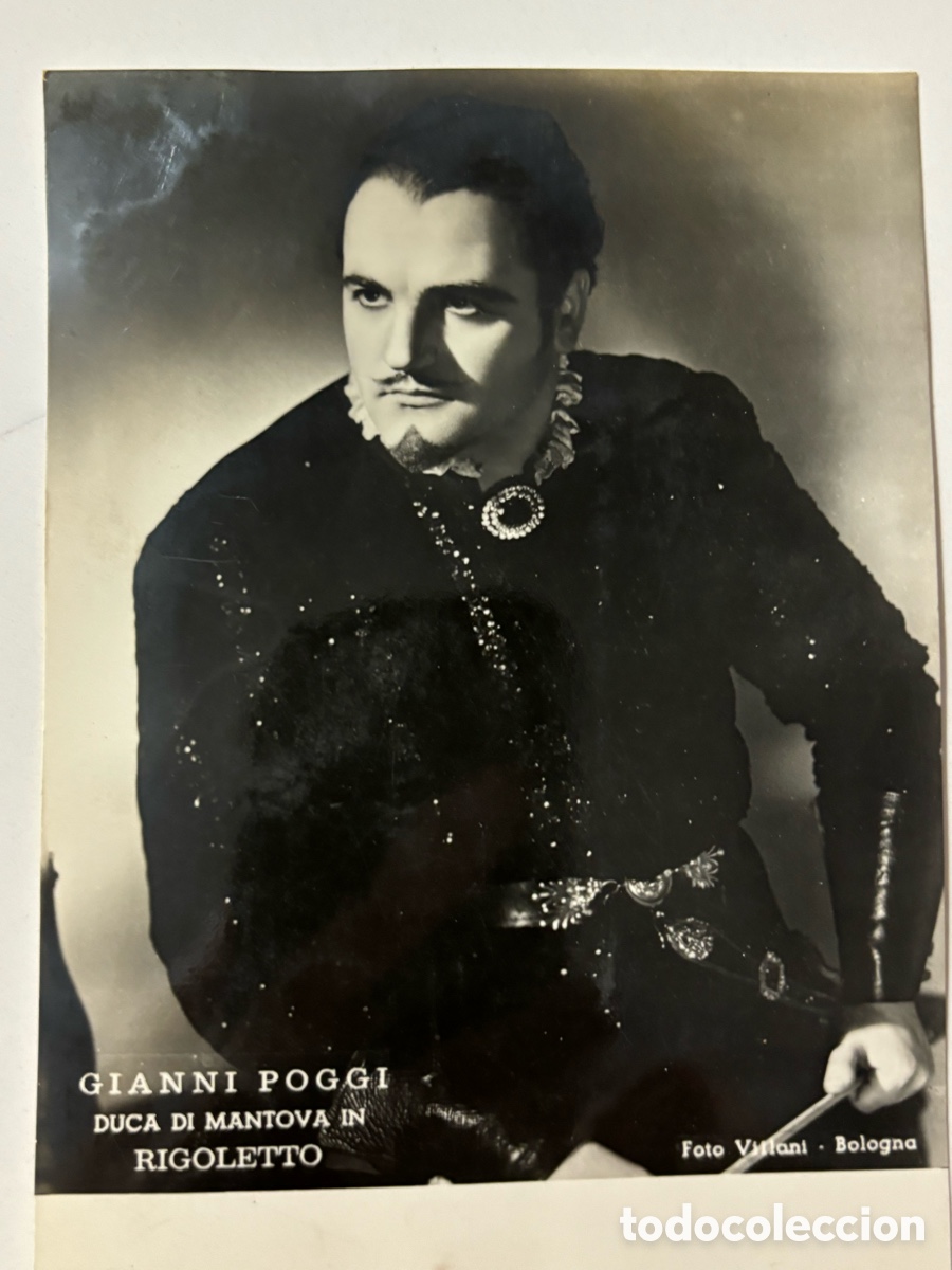 Fotos de cantantes: Tarjeta del cantante de &oacute;pera Gianni poggi en rigoleto