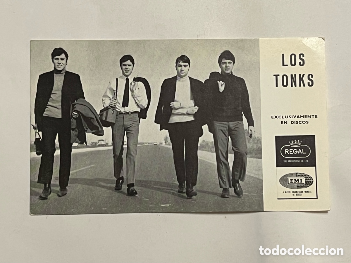 Photos of Singers: LOS TONKS.., Grupo Musical. Postal publicitaria Discos EMi.., ReGal (a.1967)