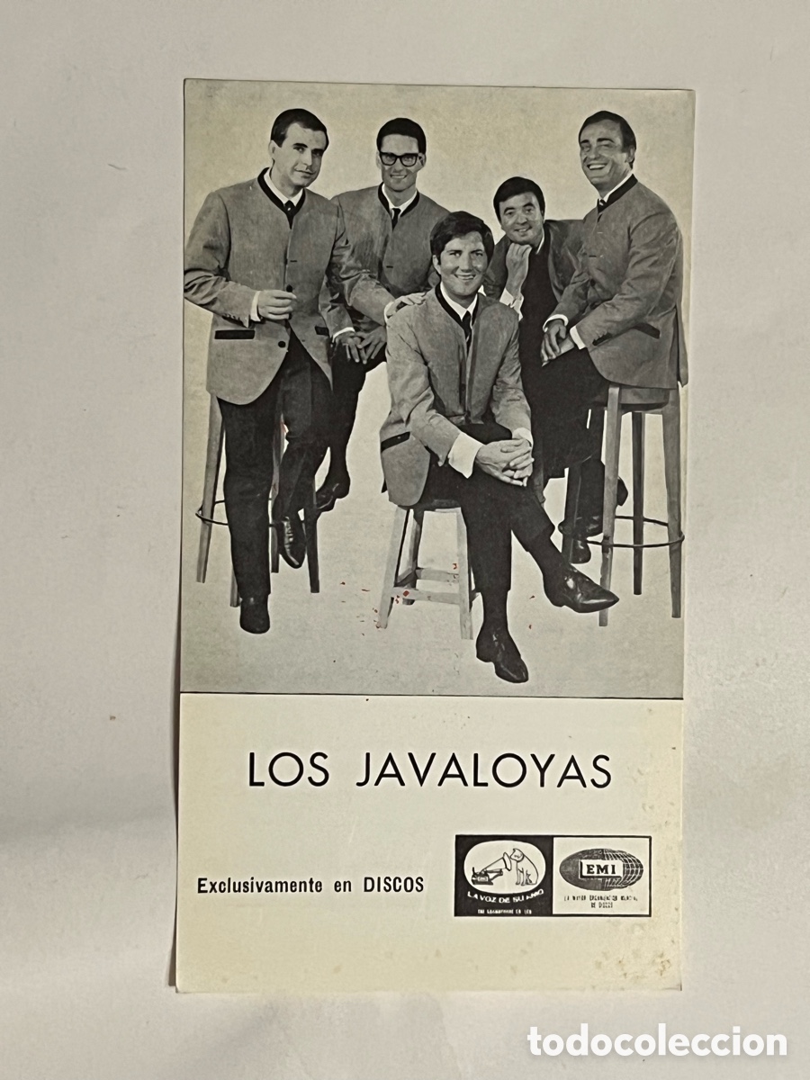 Fotos de cantantes: LOS JAVALOYAS.. Postal publicitaria Exclusivamente en DISCOS EMI Y LA VOZ DE SU AMO&hellip;