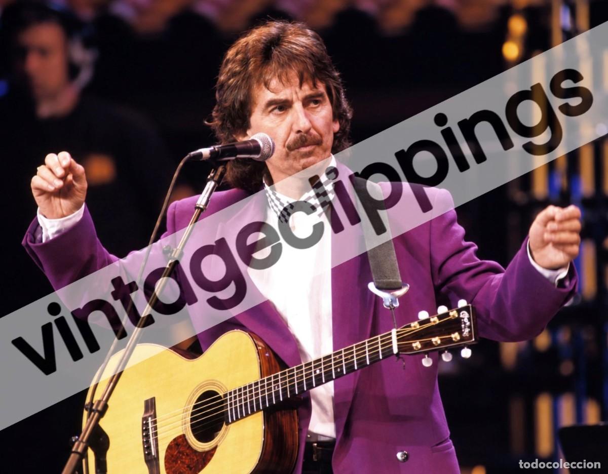Fotos de Cantores: GEORGE HARRISON Fotografia en Directo Octubre 1992 foto 15x20 &uacute;ltimo concierto photo Beatles